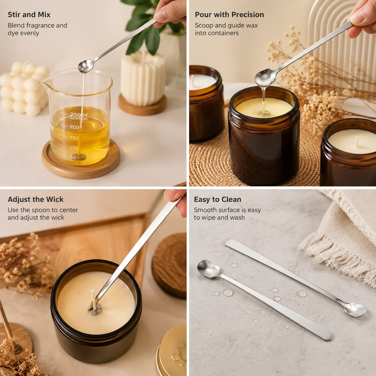 1/2PCS Stainless Steel Candle  - Candle Supplies Bulk review and price
