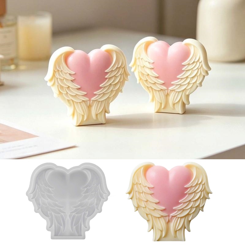 3D Love Wings Silicone Candle  - Candle Making Supplies Usa review and price